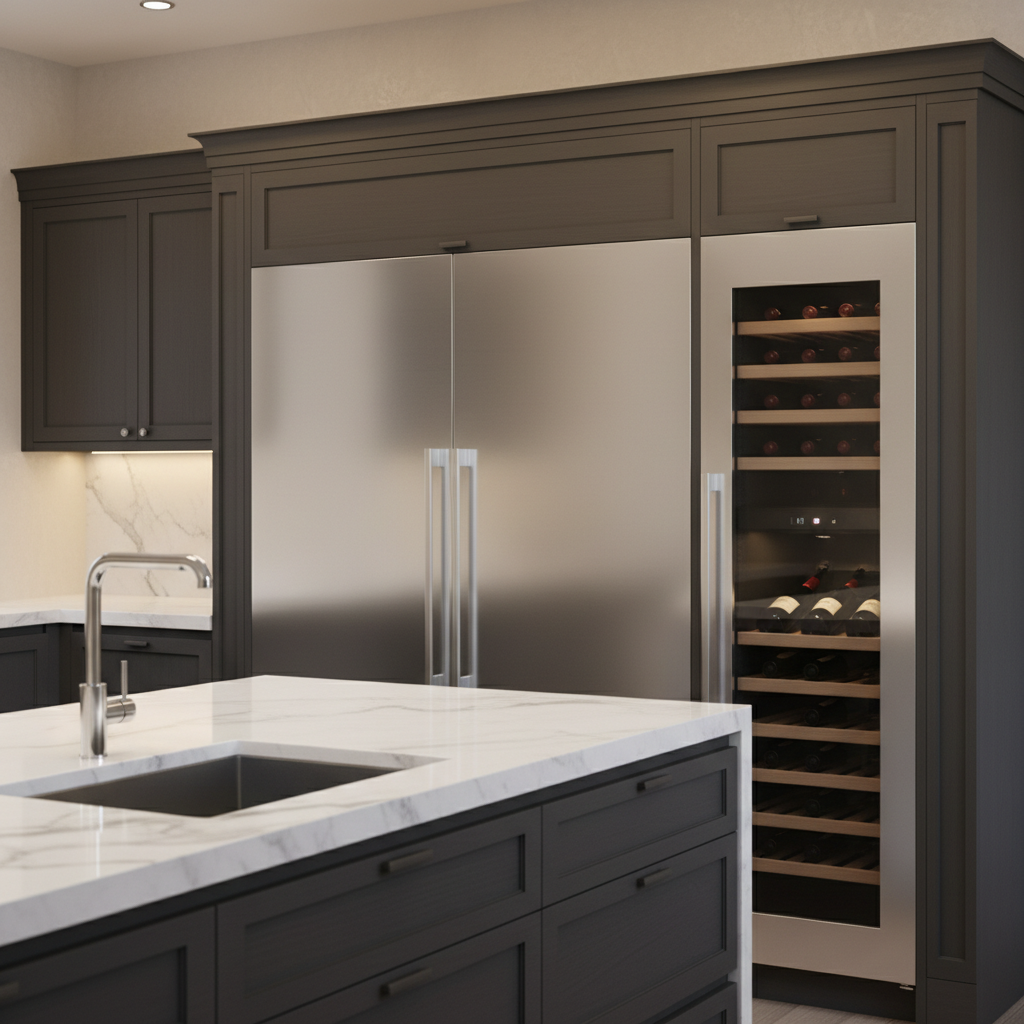 High-end kitchen appliances close-up